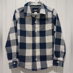 OshKosh B'gosh Boys Buffalo Check Button-Down Size 5
